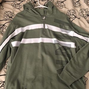 Pink green sweatshirt